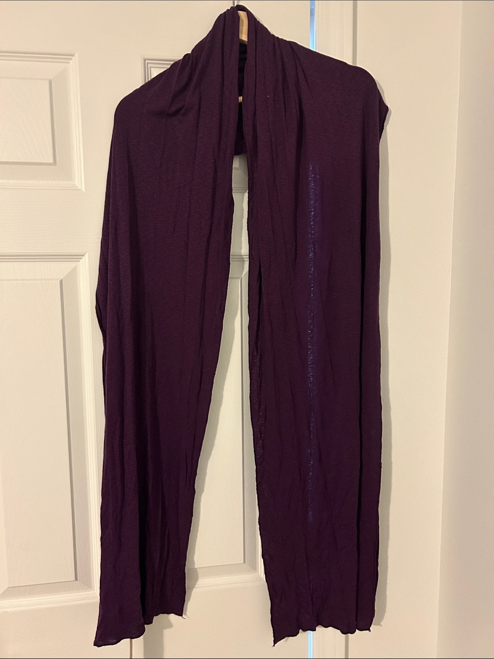 Michael Stars Deep Plum Lightweight Wrap Scarf